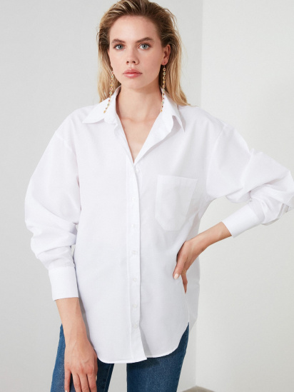 Блуза Trendyol модель TWOAW20GO0115/BEYAZ — фото 3 - INTERTOP