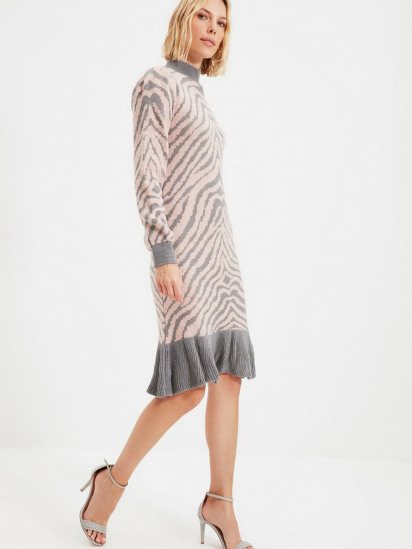 Платье миди Trendyol модель TWOAW22EL0018/Gri — фото - INTERTOP