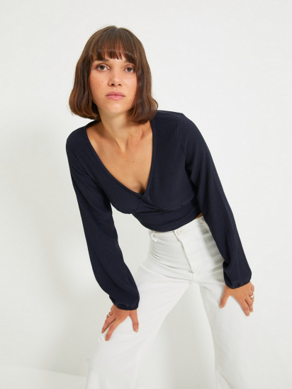 Блуза Trendyol модель TWOAW22BZ0459/Lacivert — фото - INTERTOP