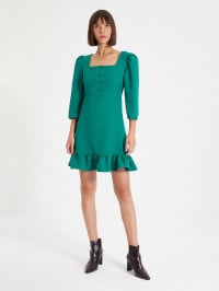 Зелёный - Платье мини Trendyol