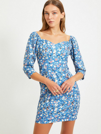 Платье мини Trendyol модель TWOAW22EL0231/Lacivert — фото 3 - INTERTOP