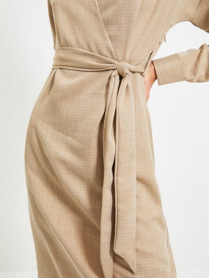 Сукня міді Trendyol модель TWOAW22EL0524/Camel — фото 5 - INTERTOP