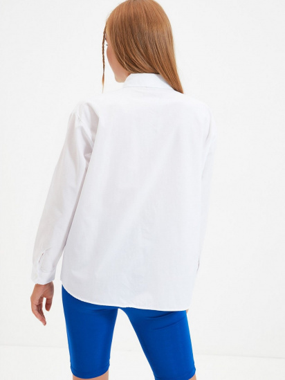 Рубашка Trendyol модель TWOAW22GO0161/Beyaz — фото 4 - INTERTOP