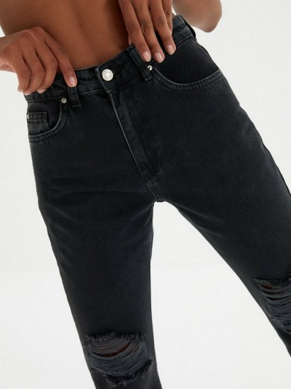 Прямі джинси Trendyol Straight модель TWOAW22JE0010/Siyah — фото 6 - INTERTOP