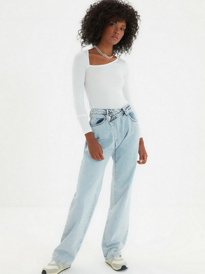 Широкі джинси Trendyol Wide Leg модель TWOAW22JE0106/Mavi — фото 3 - INTERTOP