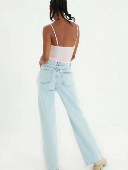 Широкі джинси Trendyol Wide Leg модель TWOAW22JE0112/Mavi — фото - INTERTOP