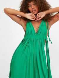 Зелений - Сукня міді Trendyol
