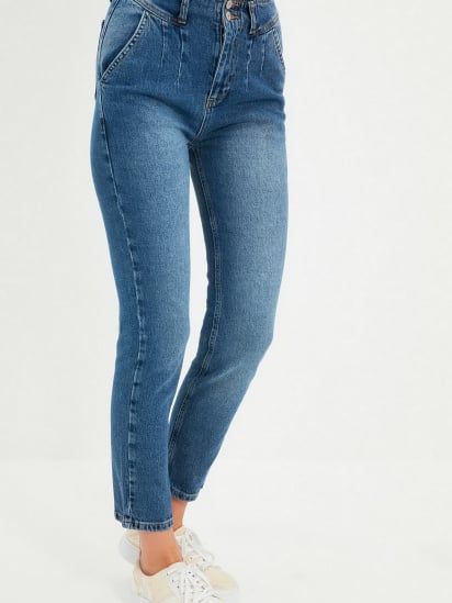 Зауженные джинсы Trendyol Slim модель TWOAW22JE0144/Mavi — фото 5 - INTERTOP