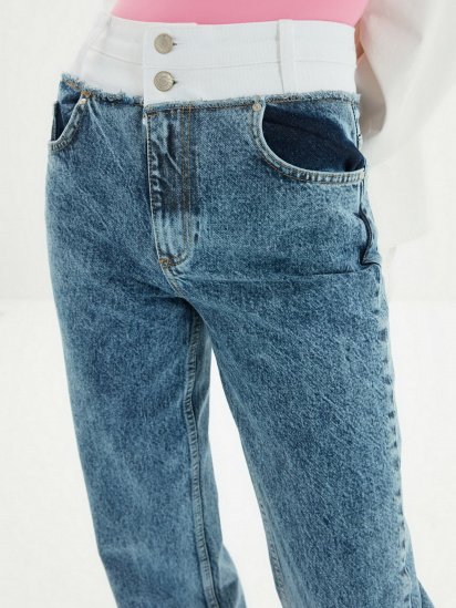 Широкие джинсы Trendyol Wide Leg модель TWOAW22JE0157/Mavi — фото 5 - INTERTOP
