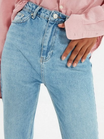 Широкие джинсы Trendyol Wide Leg модель TWOAW22JE0249/Mavi — фото 5 - INTERTOP