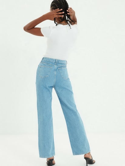 Широкі джинси Trendyol Wide Leg модель TWOAW22JE0251/Mavi — фото - INTERTOP