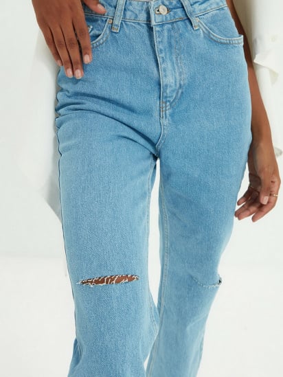 Широкі джинси Trendyol Wide Leg модель TWOAW22JE0251/Mavi — фото 5 - INTERTOP