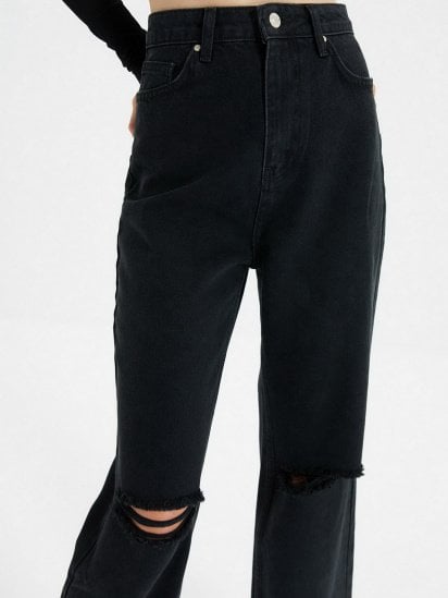 Широкие джинсы Trendyol Wide Leg модель TWOAW22JE0251/Siyah — фото 6 - INTERTOP