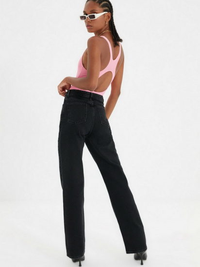Прямі джинси Trendyol Wide Leg модель TWOAW22JE0276/Siyah — фото - INTERTOP