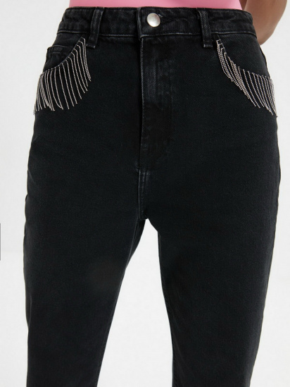 Прямі джинси Trendyol Wide Leg модель TWOAW22JE0276/Siyah — фото 5 - INTERTOP