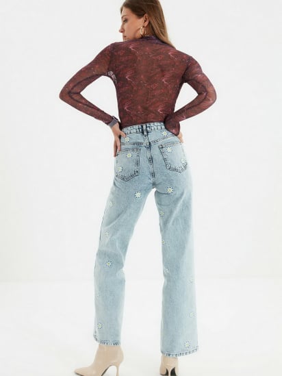 Широкие джинсы Trendyol Wide Leg модель TWOAW22JE0282/Mavi — фото - INTERTOP
