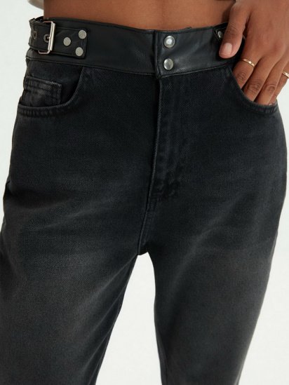 Прямі джинси Trendyol Mom модель TWOAW22JE0284/Siyah — фото 5 - INTERTOP