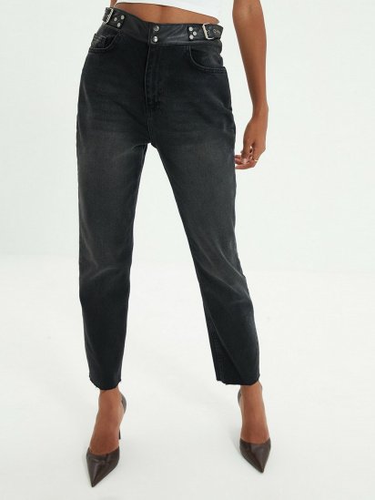 Прямі джинси Trendyol Mom модель TWOAW22JE0284/Siyah — фото - INTERTOP