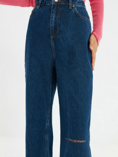 Широкие джинсы Trendyol Wide Leg модель TWOAW22JE0434/Lacivert — фото 5 - INTERTOP