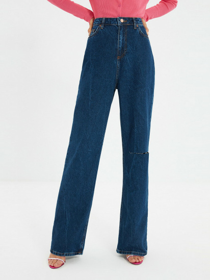 Широкі джинси Trendyol Wide Leg модель TWOAW22JE0434/Lacivert — фото - INTERTOP
