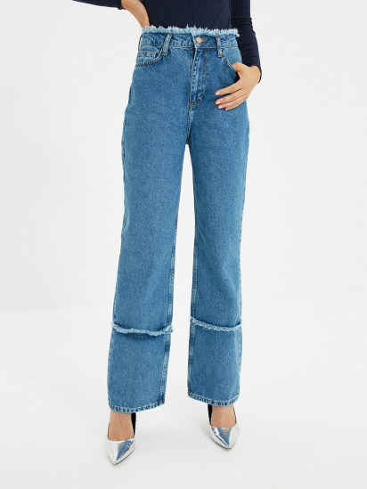 Широкие джинсы Trendyol Wide Leg модель TWOAW22JE0460/Mavi — фото - INTERTOP