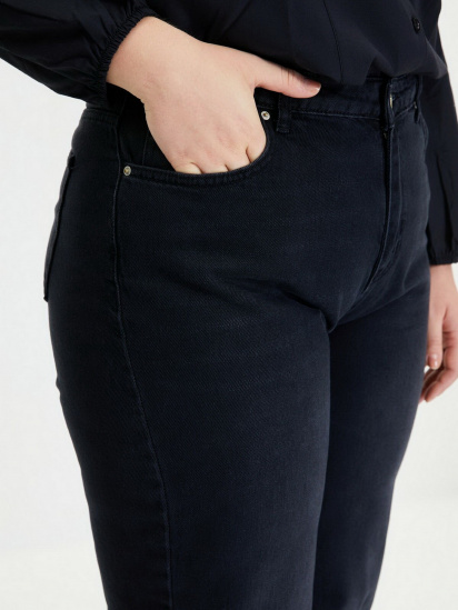 Широкие джинсы Trendyol Wide Leg модель TWOAW22JE0484/Siyah — фото 4 - INTERTOP