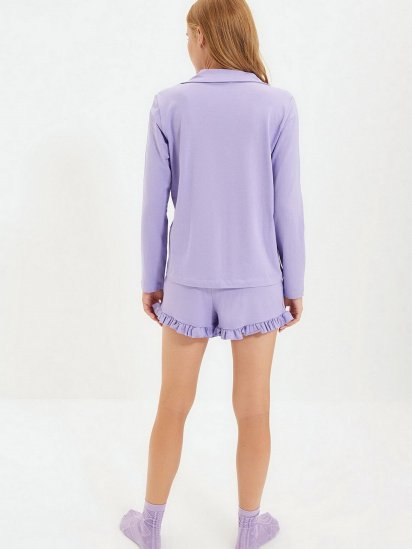 Пижама Trendyol модель THMAW21PT0138/Lila — фото - INTERTOP