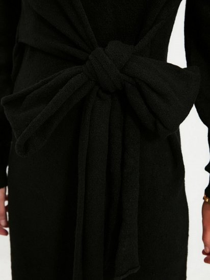 Платье миди Trendyol модель TWOAW21EL0260/Siyah — фото 3 - INTERTOP