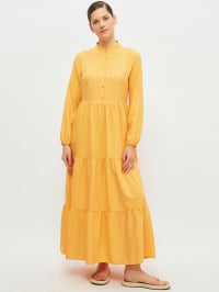 Жовтий - Сукня максі Trendyol