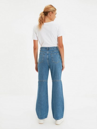 Широкие джинсы Trendyol Wide Leg модель TWOAW22JE0830/Mavi — фото - INTERTOP