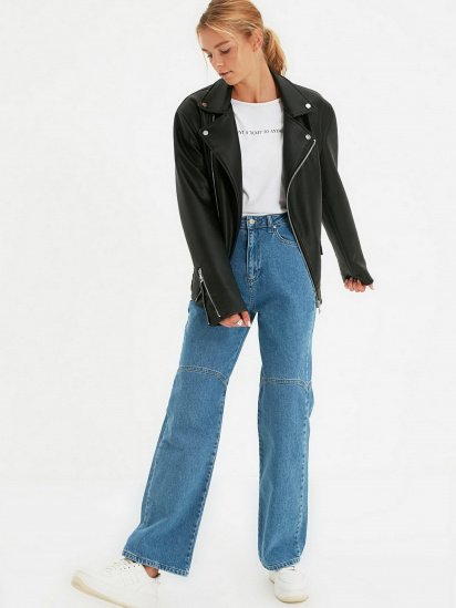 Широкие джинсы Trendyol Wide Leg модель TWOAW22JE0830/Mavi — фото 3 - INTERTOP
