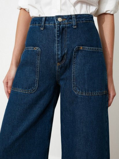 Расклешенные джинсы Trendyol Wide Leg модель TCLAW19LR0002/Mavi — фото 4 - INTERTOP