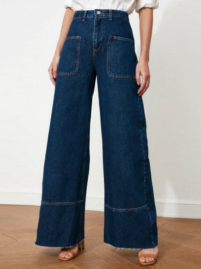 Расклешенные джинсы Trendyol Wide Leg модель TCLAW19LR0002/Mavi — фото - INTERTOP