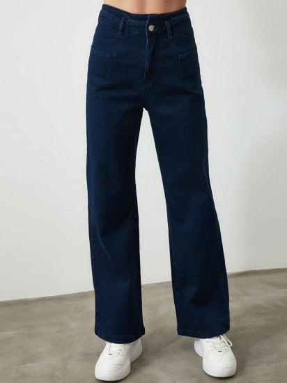 Расклешенные джинсы Trendyol Wide Leg модель TWOSS20JE0015/Lacivert — фото - INTERTOP