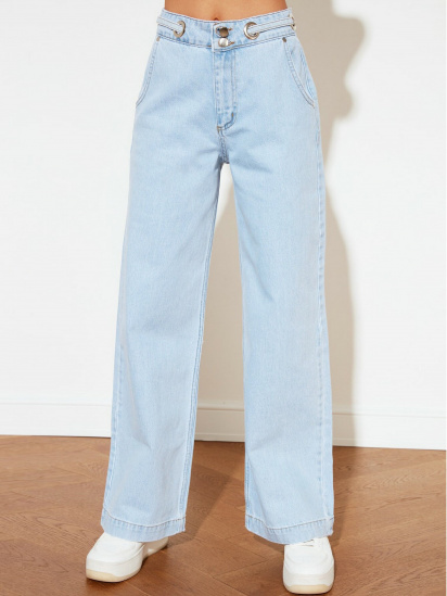 Прямі джинси Trendyol Wide Leg модель TWOSS21JE0692/Mavi — фото - INTERTOP