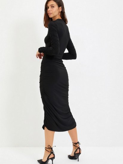 Сукня міді Trendyol модель TWOAW22EL1435/Siyah — фото - INTERTOP