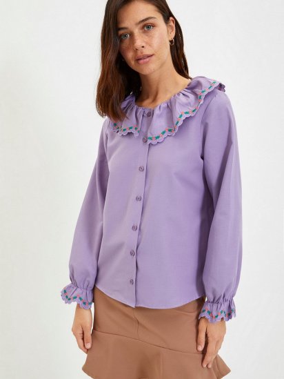 Блуза Trendyol модель TWOAW22GO0527/Lila — фото 5 - INTERTOP