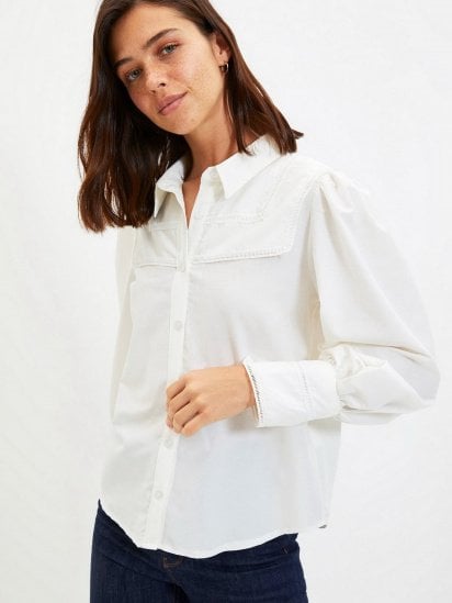 Блуза Trendyol модель TWOAW22GO0555/Ekru — фото 5 - INTERTOP