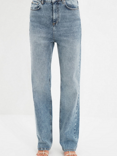 Прямі джинси Trendyol Wide Leg модель TWOAW22JE0907/Mavi — фото 4 - INTERTOP