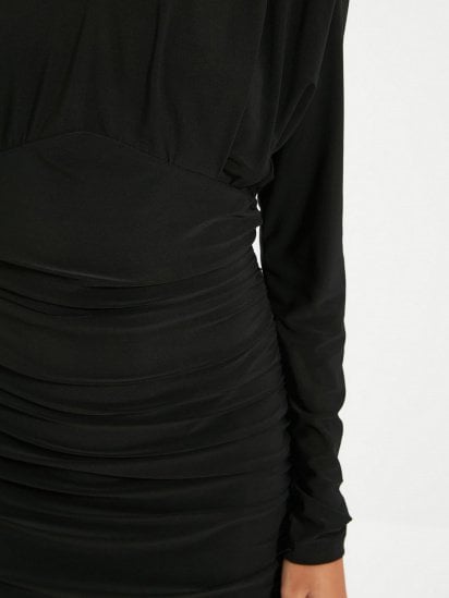 Платье мини Trendyol модель TPRAW22EL1066/Siyah — фото 5 - INTERTOP