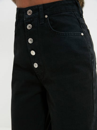 Широкие джинсы Trendyol Wide Leg модель TWOAW22JE1372/Siyah — фото 4 - INTERTOP