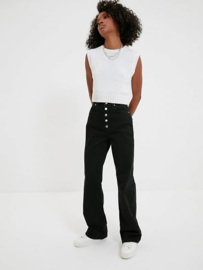 Широкие джинсы Trendyol Wide Leg модель TWOAW22JE1372/Siyah — фото 5 - INTERTOP
