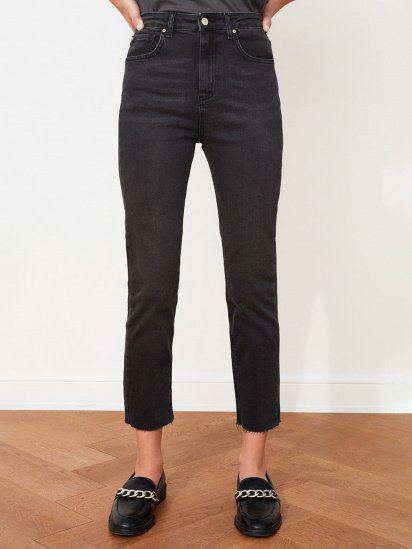 Зауженные джинсы Trendyol Slim модель TWOSS21JE0014/Siyah — фото 5 - INTERTOP