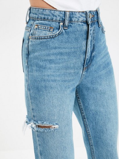 Прямые джинсы Trendyol Bootcut модель TWOAW22JE0590/Mavi — фото 3 - INTERTOP