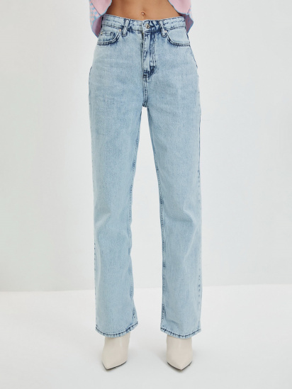 Прямые джинсы Trendyol Wide Leg модель TWOAW22JE1420/Mavi — фото 4 - INTERTOP