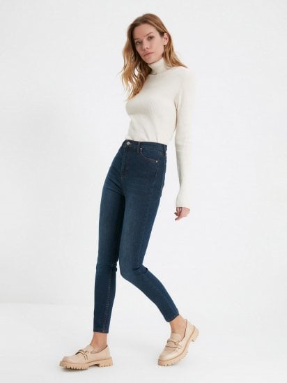 Скинни джинсы Trendyol Skinny модель TWOAW22JE1251/Lacivert — фото - INTERTOP