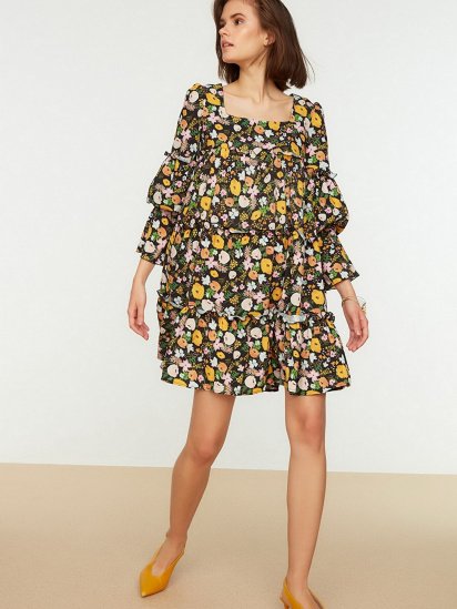 Платье мини Trendyol модель TWOSS22EL0070/Cok Renkli — фото 4 - INTERTOP