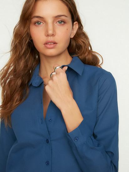 Блуза Trendyol модель TWOSS22GO0072/Mavi — фото 4 - INTERTOP