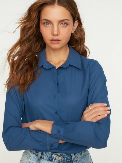 Блуза Trendyol модель TWOSS22GO0072/Mavi — фото - INTERTOP