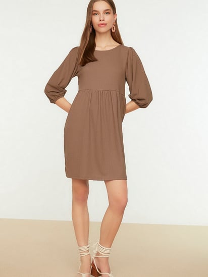 Сукня міні Trendyol модель TWOSS22EL0831/Vizon — фото 5 - INTERTOP